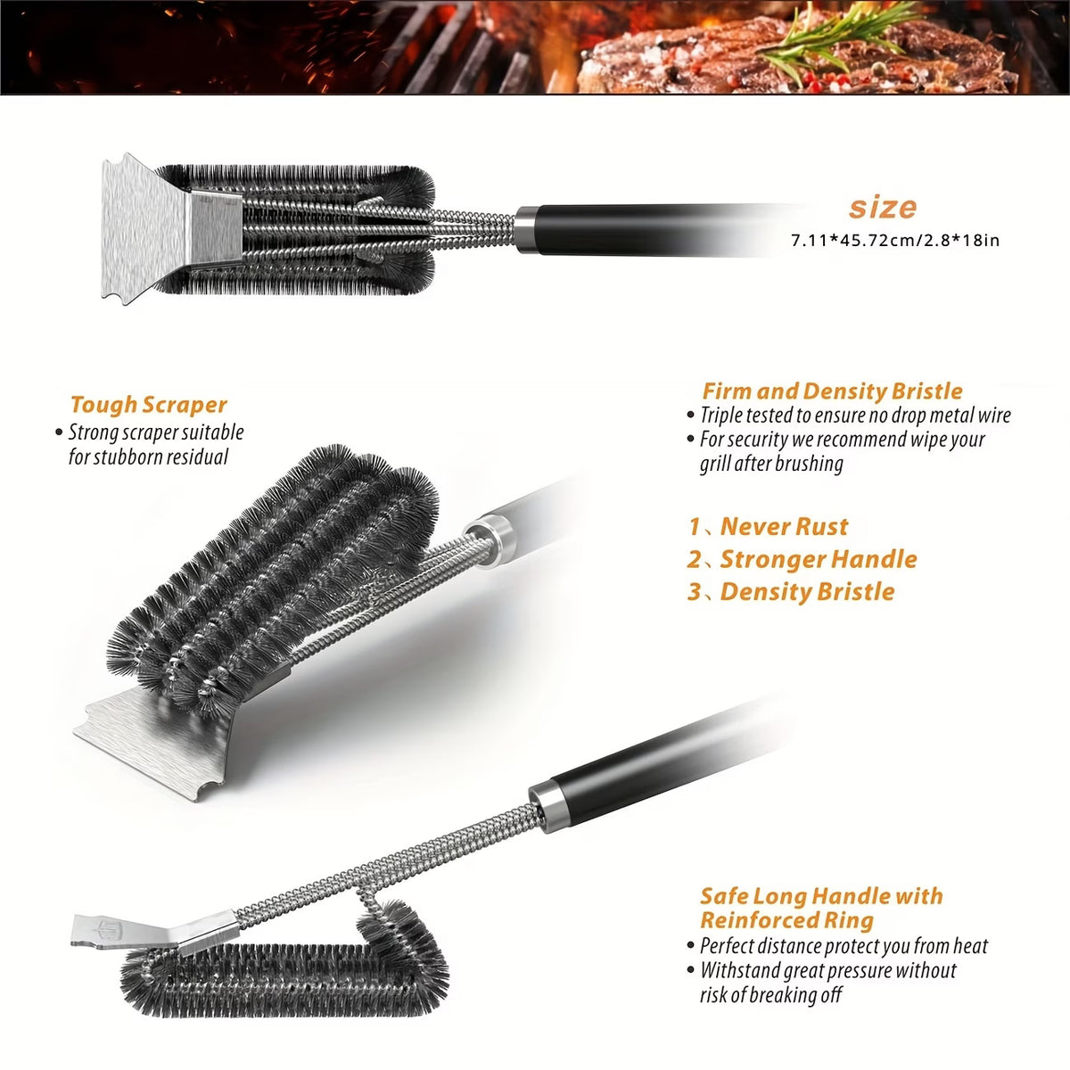 Heavy-Duty Braai Brush
