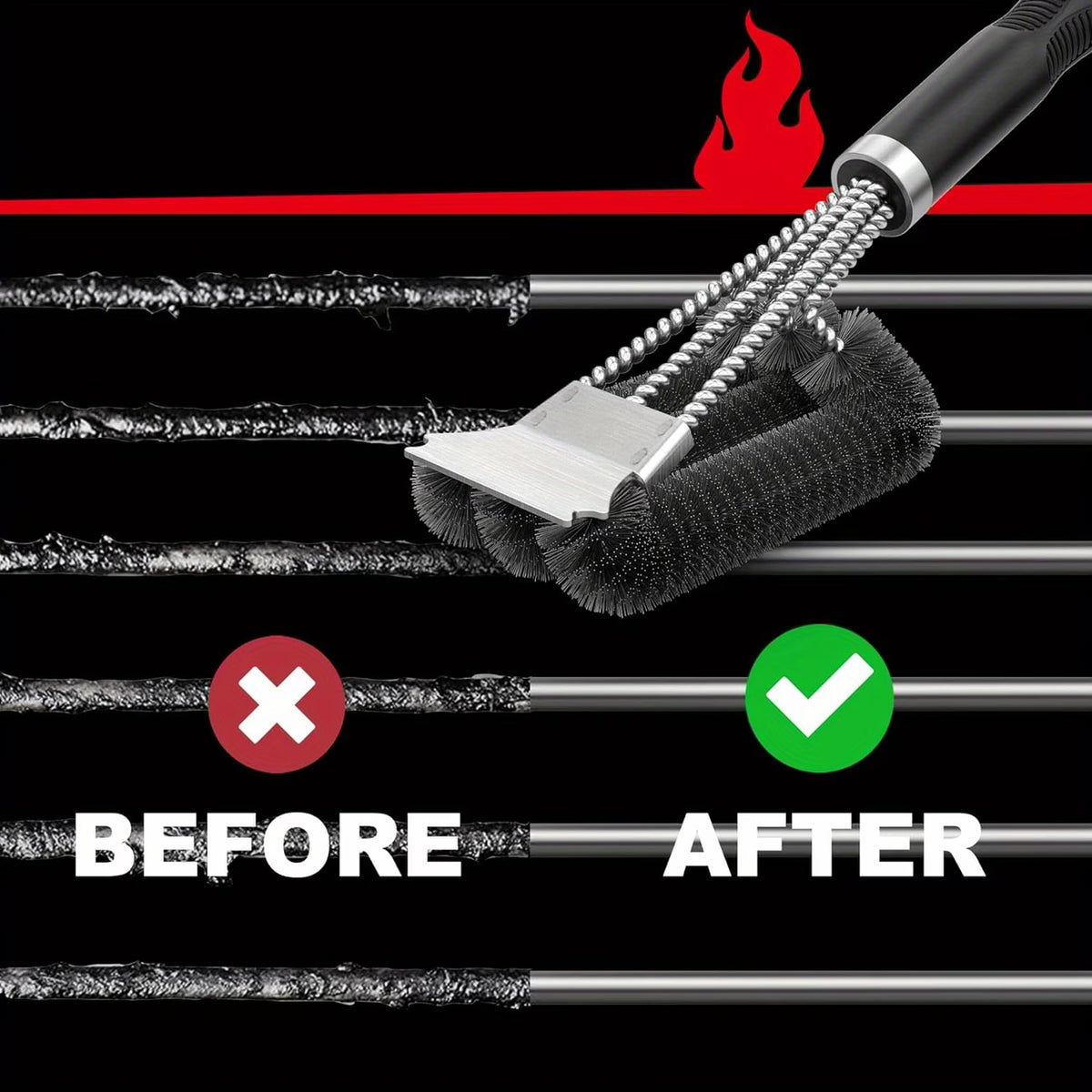 Heavy-Duty Braai Brush