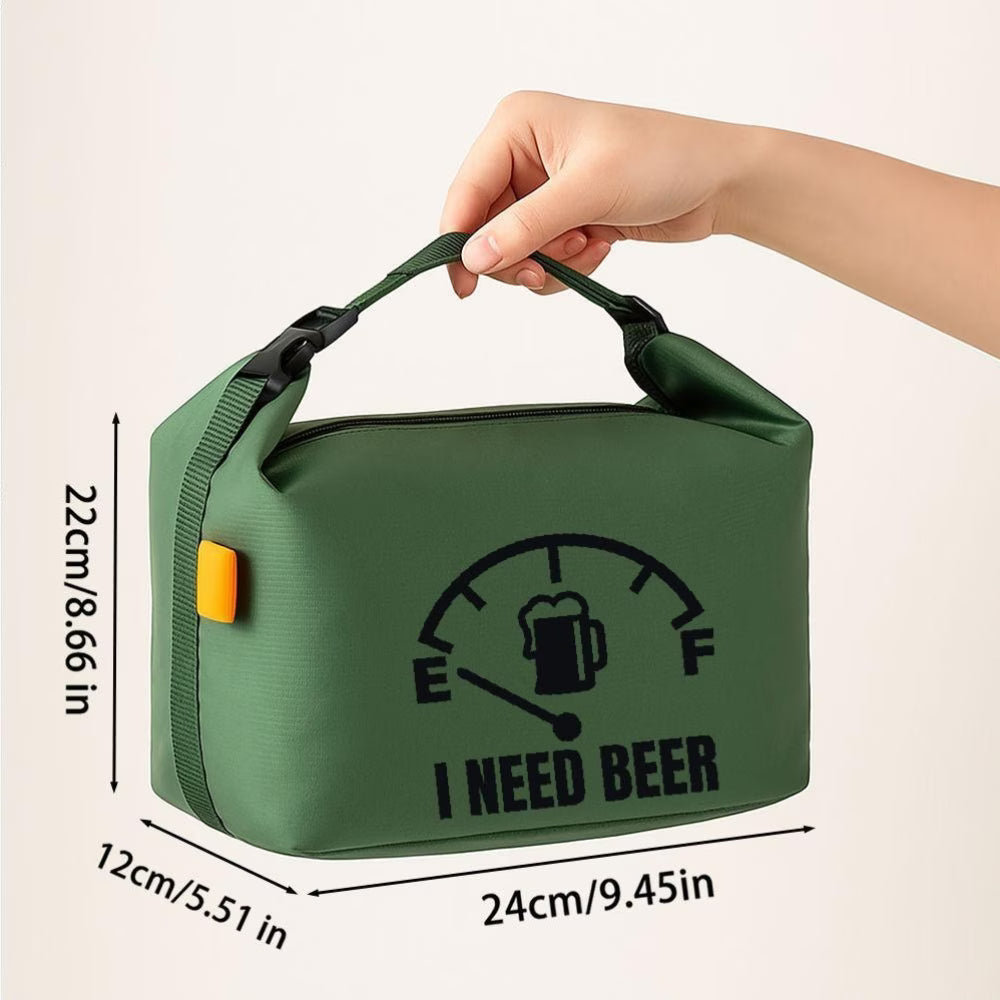 "Beer Fuel" Printed Compact Bag
