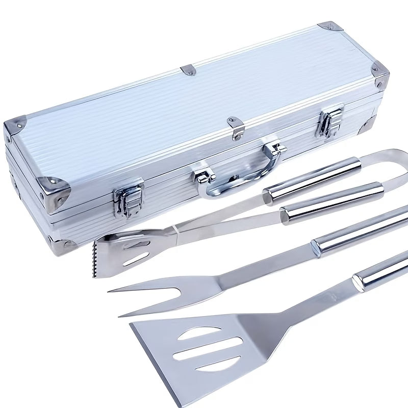 3-Piece Stainless Steel Braai Tools Set
