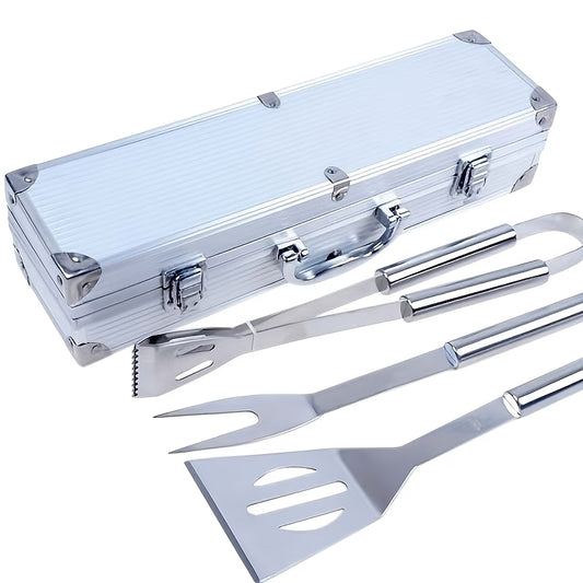 3-Piece Stainless Steel Braai Tools Set