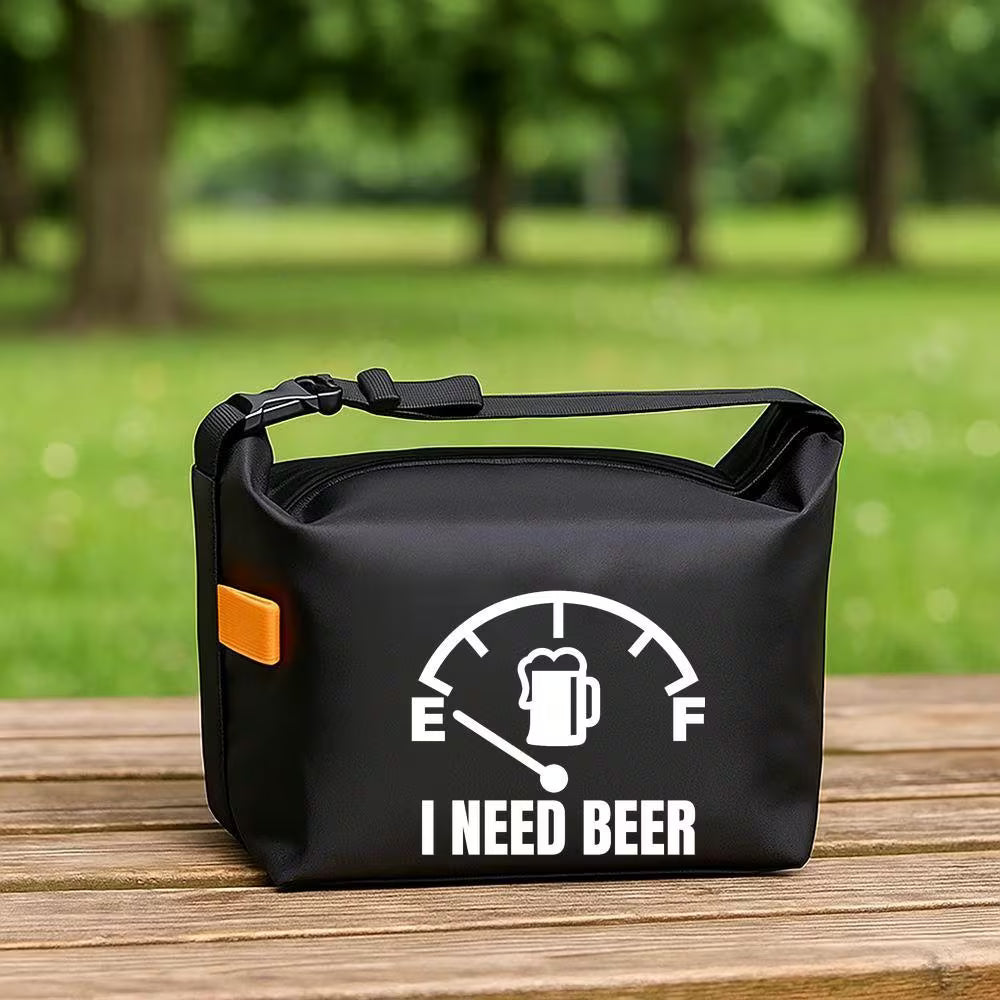 "Beer Fuel" Printed Compact Bag